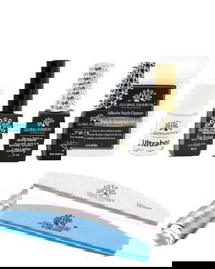 Set manichiură Global Fashion, UV/LED, 6 produse, multicolor