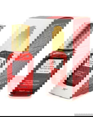 Ser hidratant cu peptide, Global Fashion, Blue Copper Peptides Serum, 50 ml