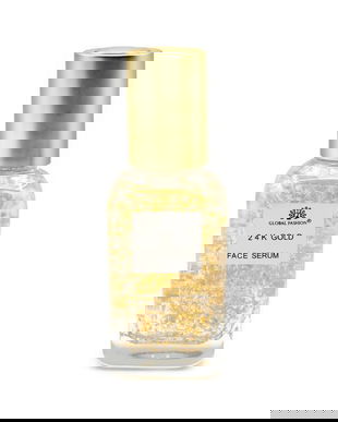 Ser cu niacinamidă și acid hialuronic, Global Fashion, Ser 24K Gold, 50 ml