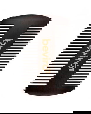 Pieptene de barbă Beviro Pear Wood Beard Comb