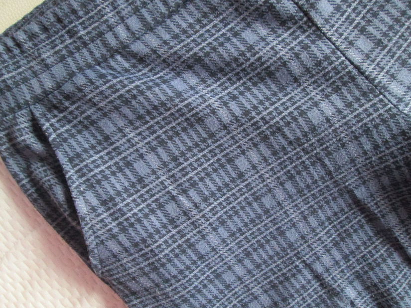 pantaloni mov carouri Blue motion 44-46