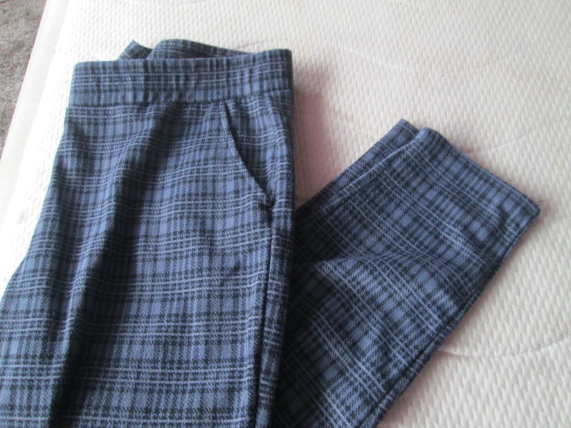 pantaloni mov carouri Blue motion 44-46