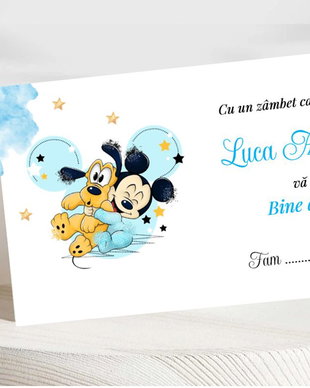 Plicuri de bani botez băieți  Baby Mickey mouse