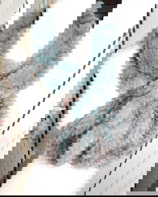 Sal  vintage nurca  vopsita,  manusi noi asortate