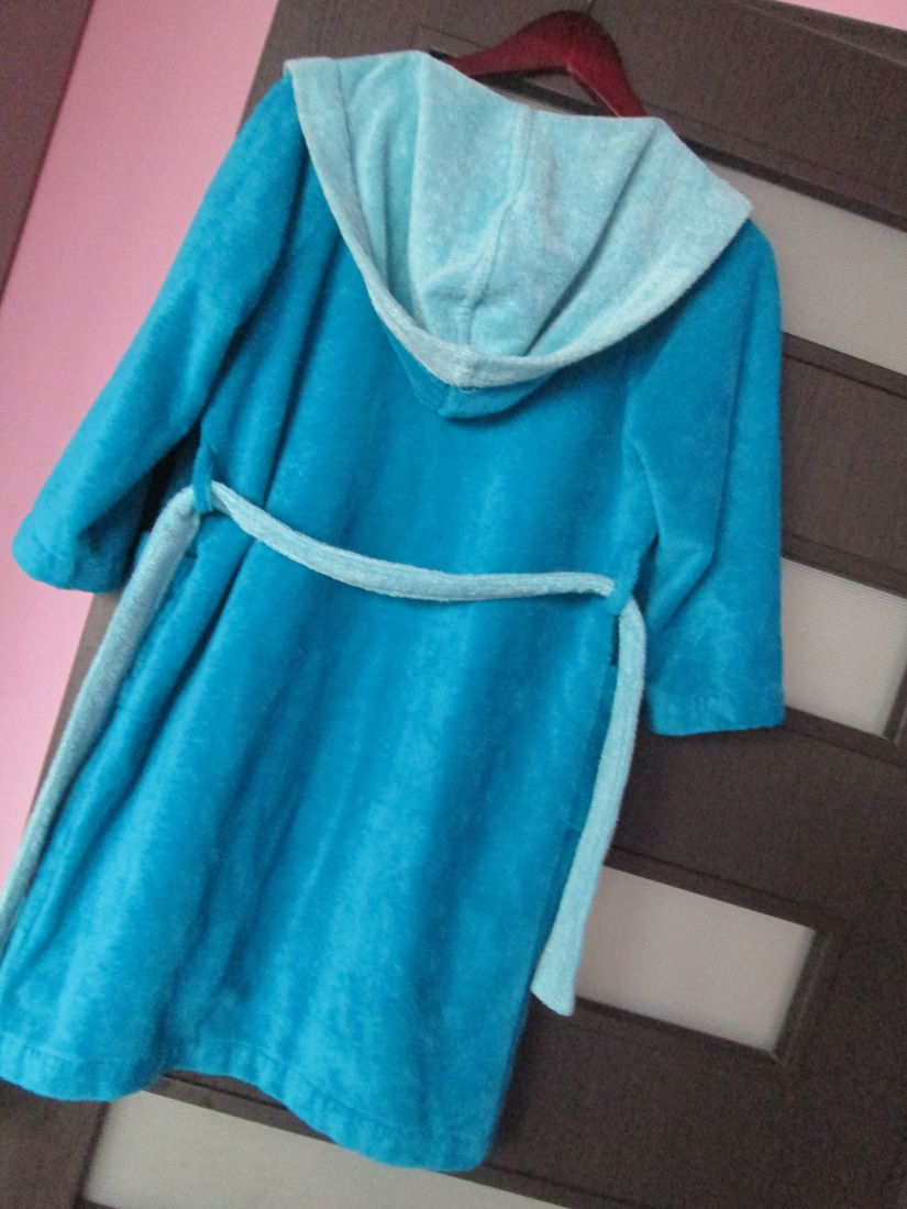 halat albastru baie copii 128