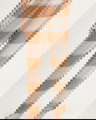 United Colors of Benetton pantaloni pijama bumbac culoarea maro, bumbac, 40EP3F00I