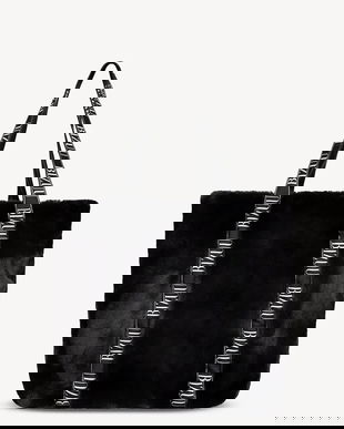 Bizuu poșetă FUZZY culoarea negru, FUZZY CZARNY