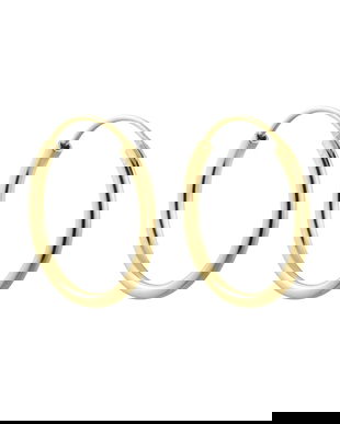 Design Letters cercei din argint placat cu aur 90403022GOLD