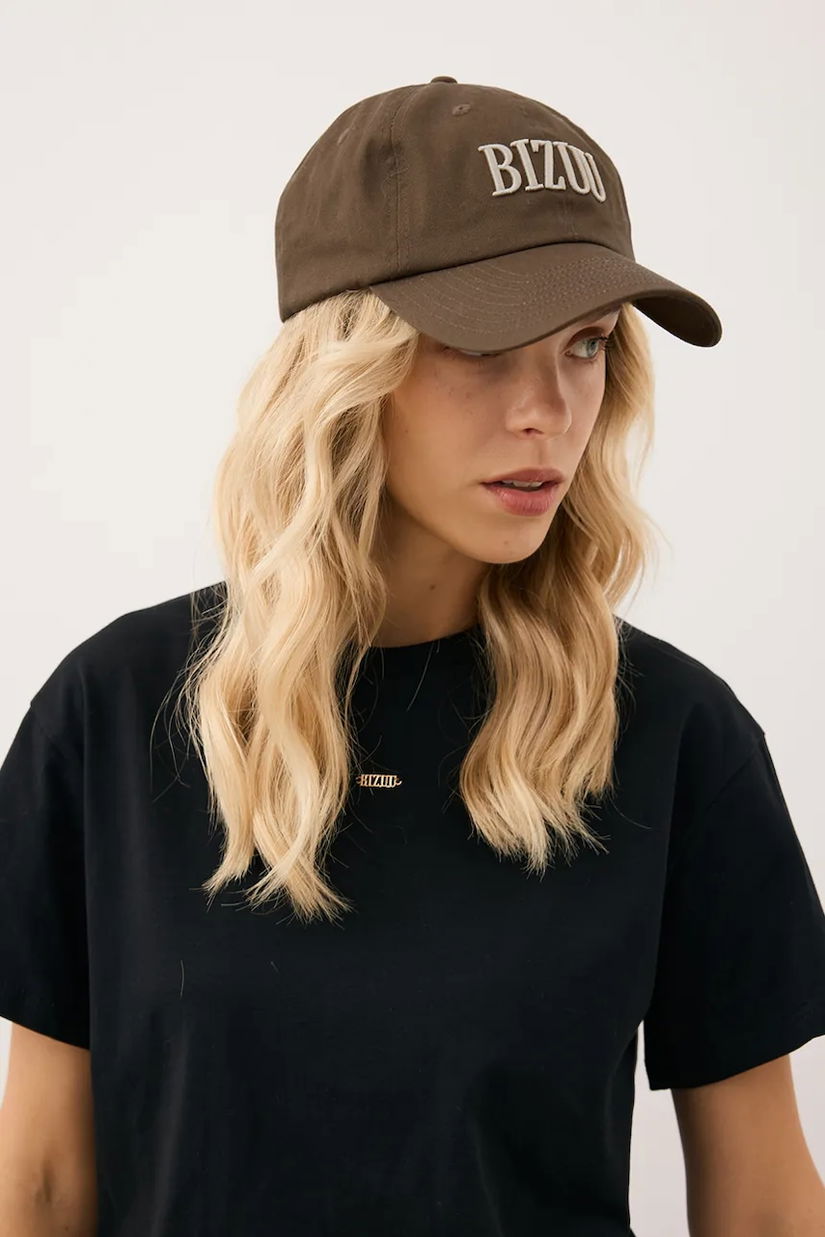 Bizuu șapcă de baseball din bumbac ZANE culoarea maro, ZANE BRĄZOWY
