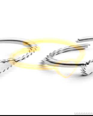 Design Letters inel de argint placat cu aur 90606003PEARL