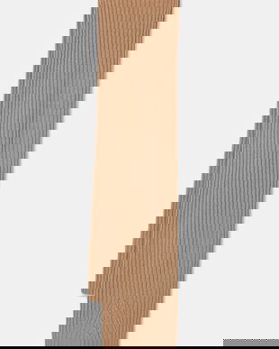 United Colors of Benetton eșarfă de lână culoarea bej, uni, 1244DU01G