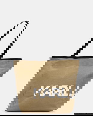 Karl Lagerfeld geantă de bumbac K/ESSENTIAL culoarea verde, B1W50050