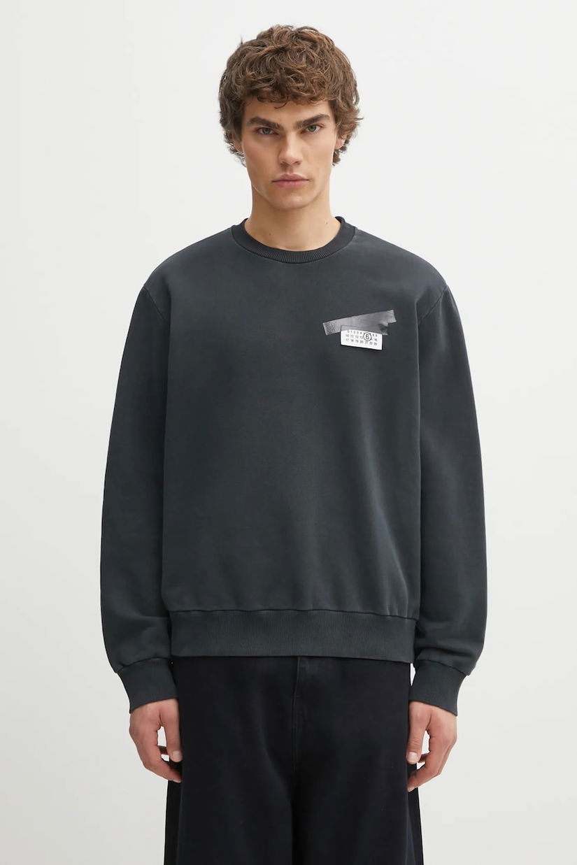 MM6 Maison Margiela hanorac de bumbac culoarea negru, uni, SH2GU0025.M25024.899