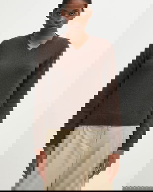 MM6 Maison Margiela pulover din amestec de lână culoarea maro, S62HN0007.M13187.144