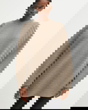 MM6 Maison Margiela pulover din amestec de lână culoarea bej, S62HL0042.M13193.114