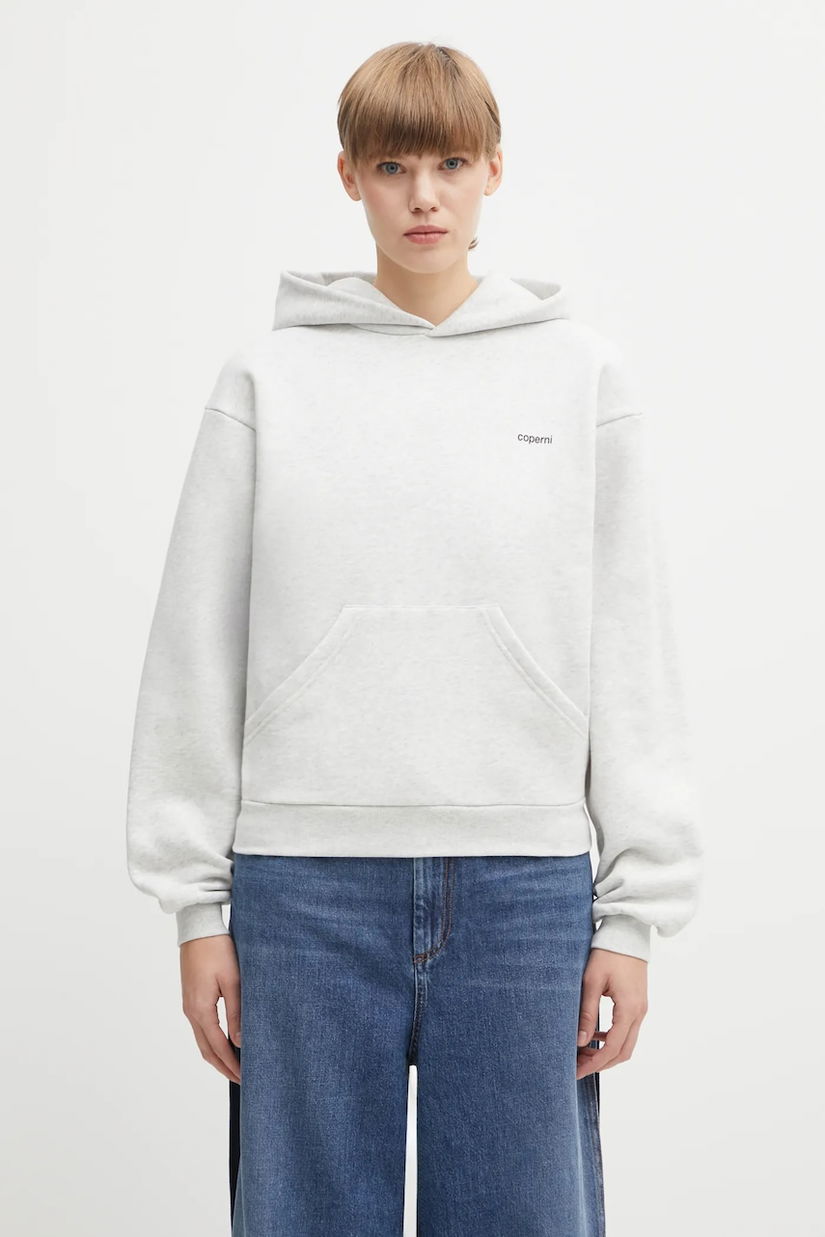 Coperni hanorac de bumbac Horn cu glugă, uni, COPJS15BISF5035