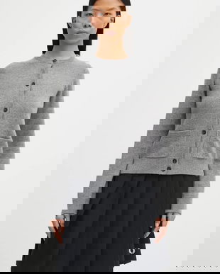 MM6 Maison Margiela cardigan din amestec de lână culoarea gri, S62HP0036.M13187.854