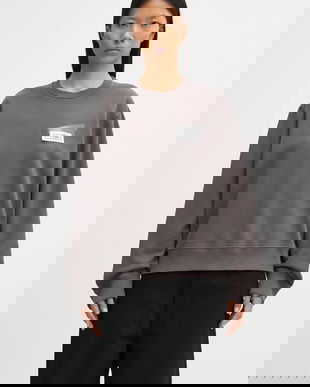 MM6 Maison Margiela hanorac de bumbac culoarea gri, cu imprimeu, S62GU0143.M25024.810