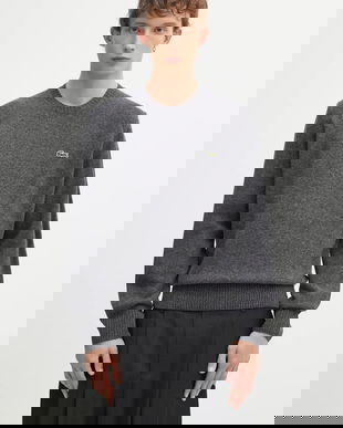 Lacoste pulover de lână culoarea gri, light, AH2916