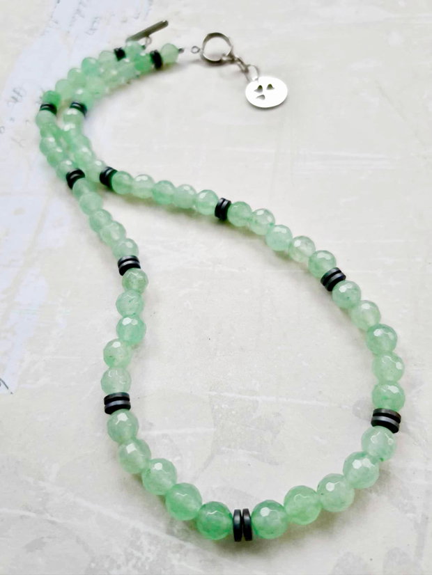 Colier UNISEX Aventurin verde