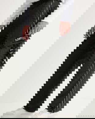 Levi's pantaloni x Gundam SEED culoarea negru, fason cargo, high waist, A7409.0000