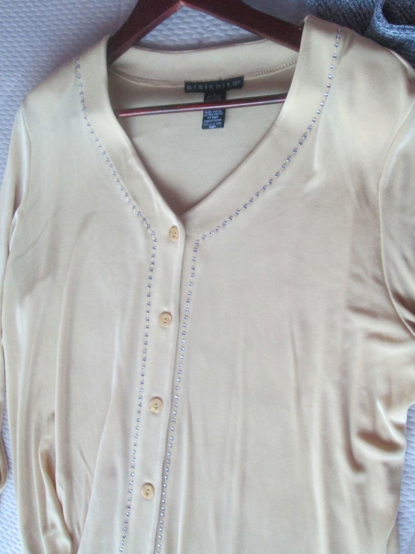 bluza galbena eleganta Citiknits L dame