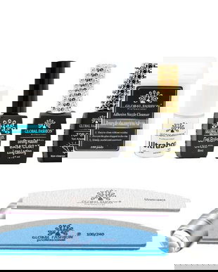 Set manichiură la picnic, Global Fashion, lampa Uv/Led, bază semi-permanentă, top coat, multicolor