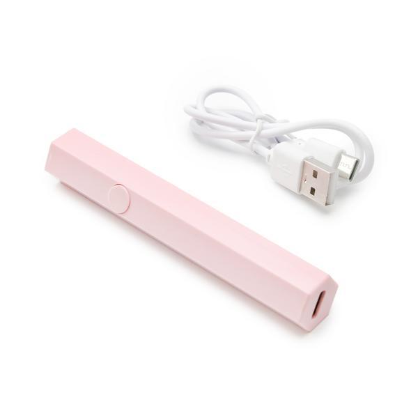 Lampă-lanternă hexagonală pentru gel, roz