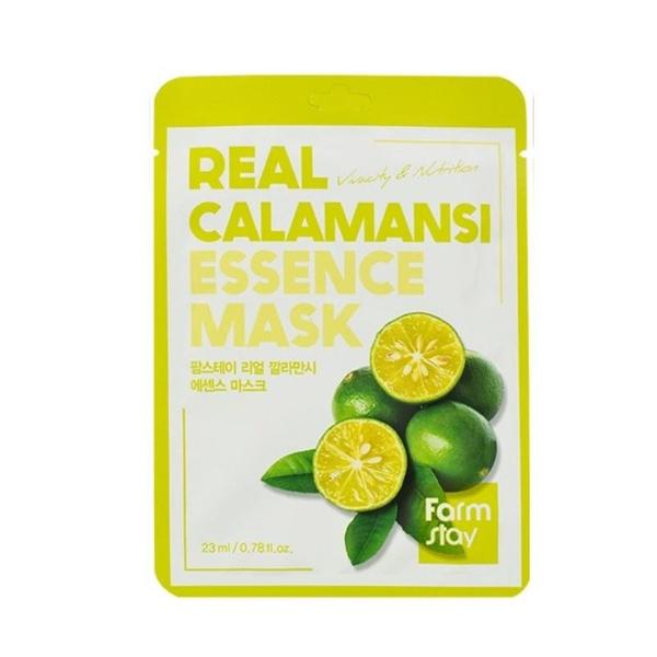 Masca Faciala cu Esenta de Calamansi - FarmStay Real Calamansi Essence Mask, 23 ml
