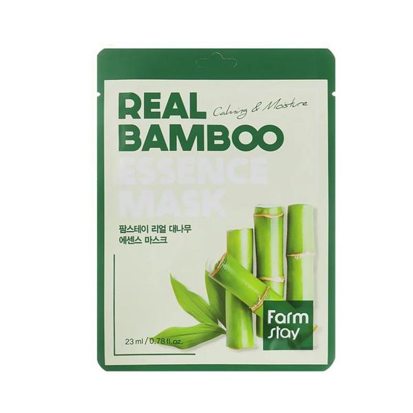 Masca Faciala cu Esenta de Bambus - FarmStay Real Bamboo Essence Mask, 23 ml