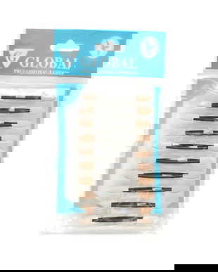 Set 10 aplicatoare fard de pleoape Global Fashion - Black