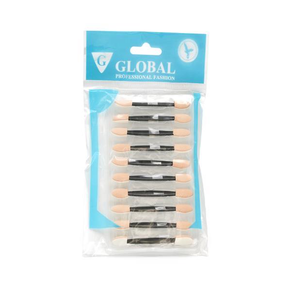 Set 10 aplicatoare fard de pleoape Global Fashion - Black