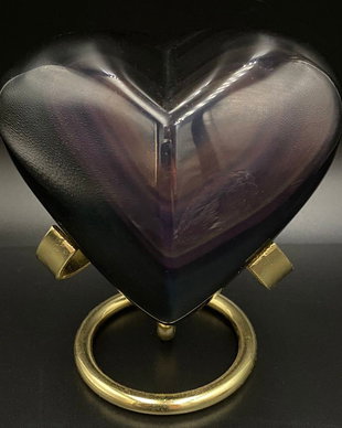 Obsidian Rainbow (Curcubeu) - Inima piatra semipretioasa