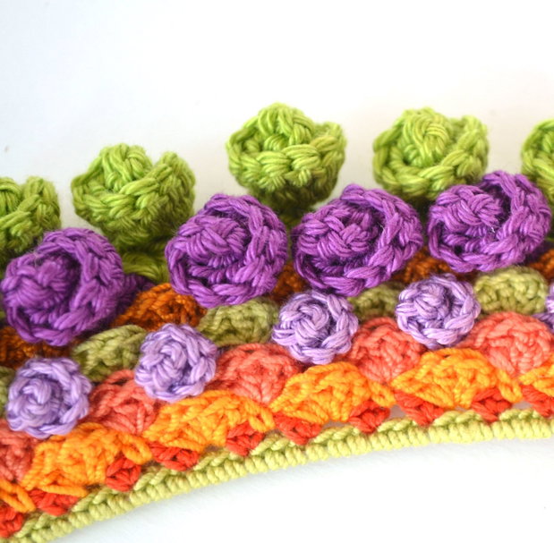 Bratara boho crosetata multicolora