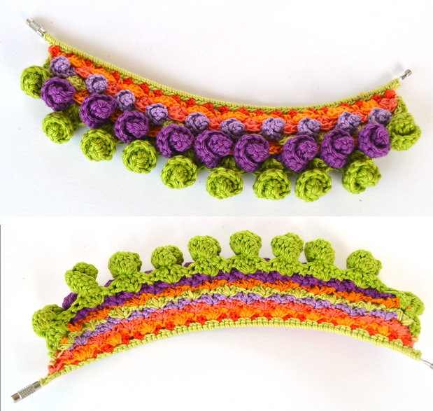 Bratara boho crosetata multicolora