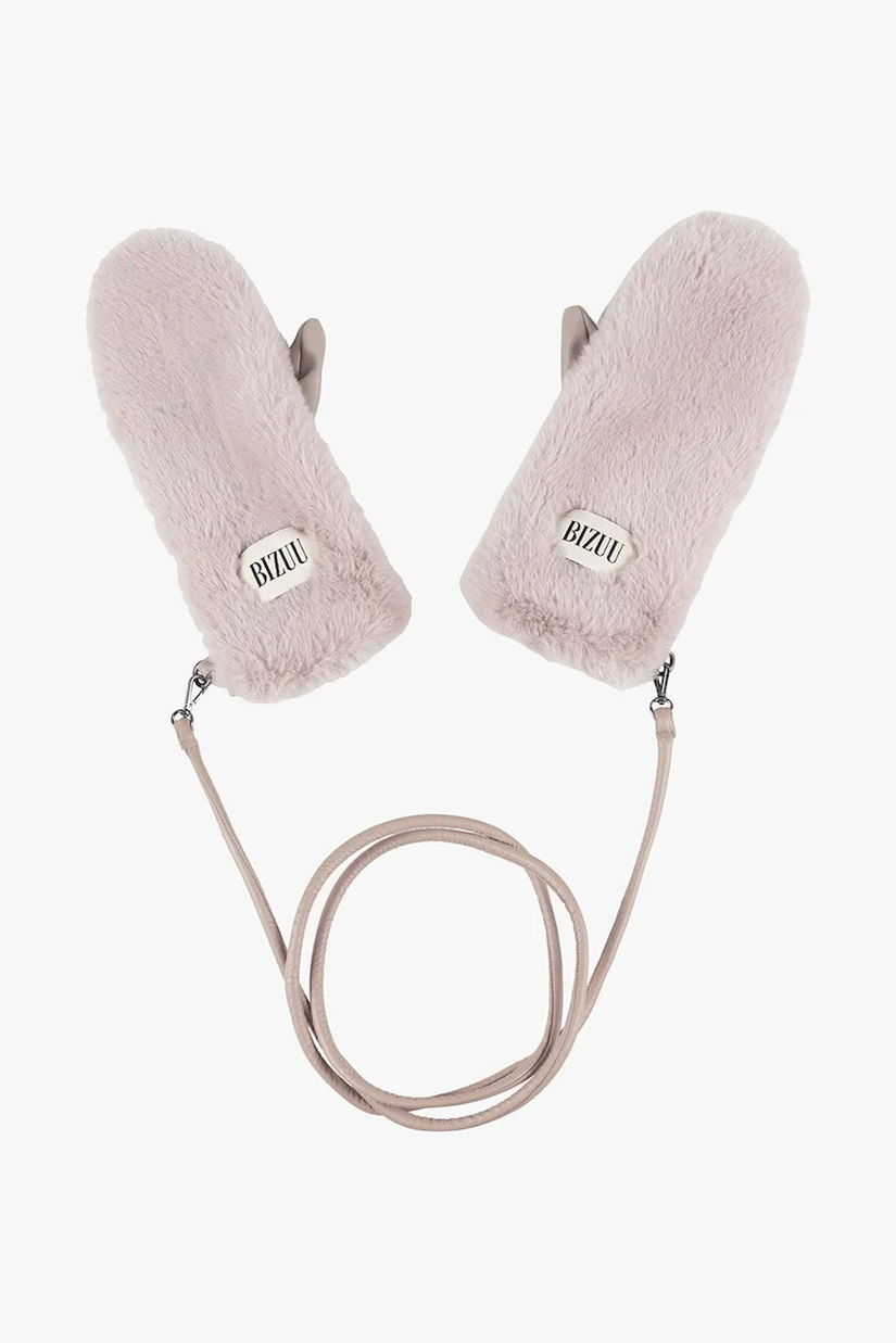 Bizuu mănuși ROKKA culoarea bej, ROKKA BEŻOWY