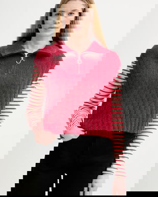 Marc O'Polo vestă din amestec de lână culoarea roșu, 5000007565