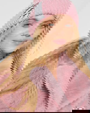 Bizuu pălărie din amestec de lână LORRO culoarea roz, LORRO RÓŻOWY