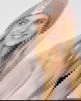 Bizuu pălărie din amestec de lână LORRO culoarea bej, LORRO BEŻOWY