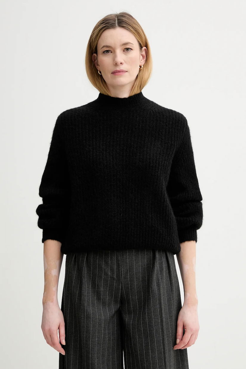 A.P.C. pulover din amestec de lână Pull Emilia culoarea negru, călduros, WPABE.F23449