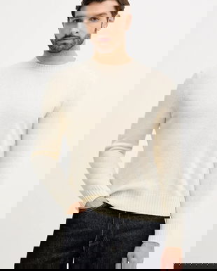 United Colors of Benetton pulover de lână culoarea bej, 103MU10B5