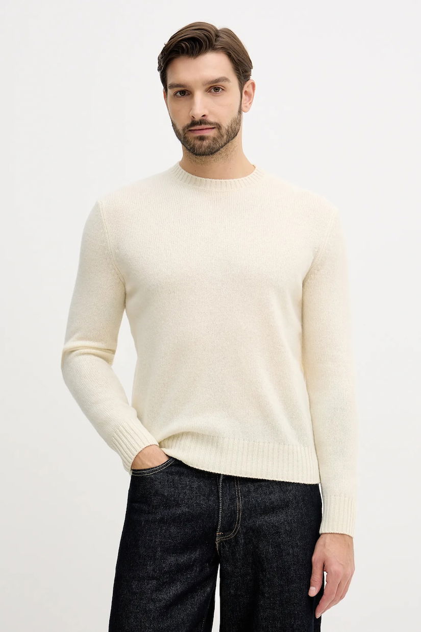 United Colors of Benetton pulover de lână culoarea bej, 103MU10B5