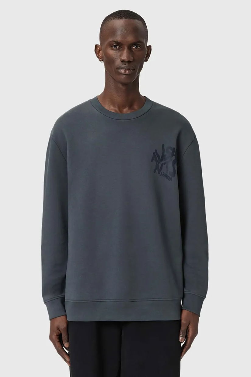 AllSaints hanorac de bumbac ORLANDO cu imprimeu, M058NB