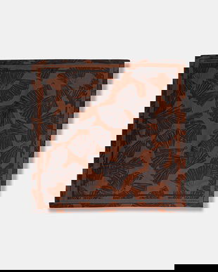 Karl Lagerfeld eșarfă de mătase K/SIGNATURE culoarea maro, cu imprimeu, B1W33024