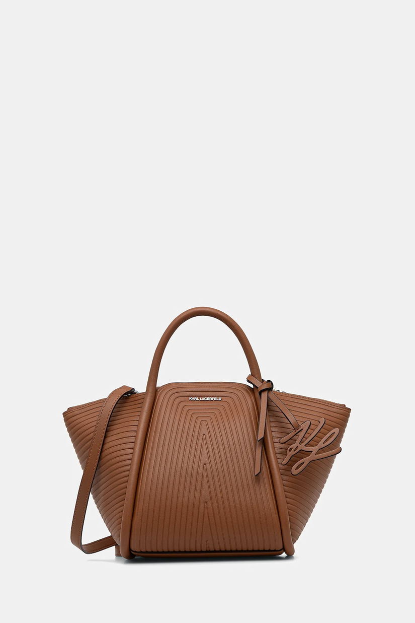 Karl Lagerfeld poșetă K/WELLEN MD culoarea maro, B1W30044