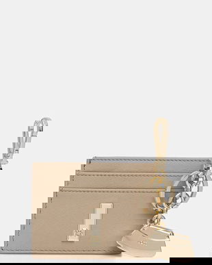 BOSS carcasă din piele culoarea bej, 50558140