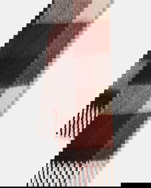 Sisley fular culoarea bordo, cu imprimeu, 6P1AWU02C