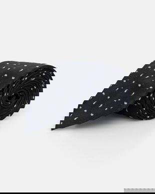 BOSS cravată de mătase culoarea bleumarin, 50556050