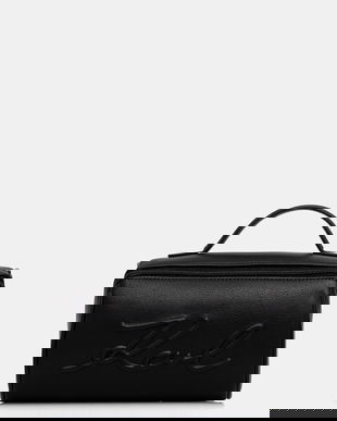 Karl Lagerfeld portfard K/VILLE culoarea negru, B1W32040