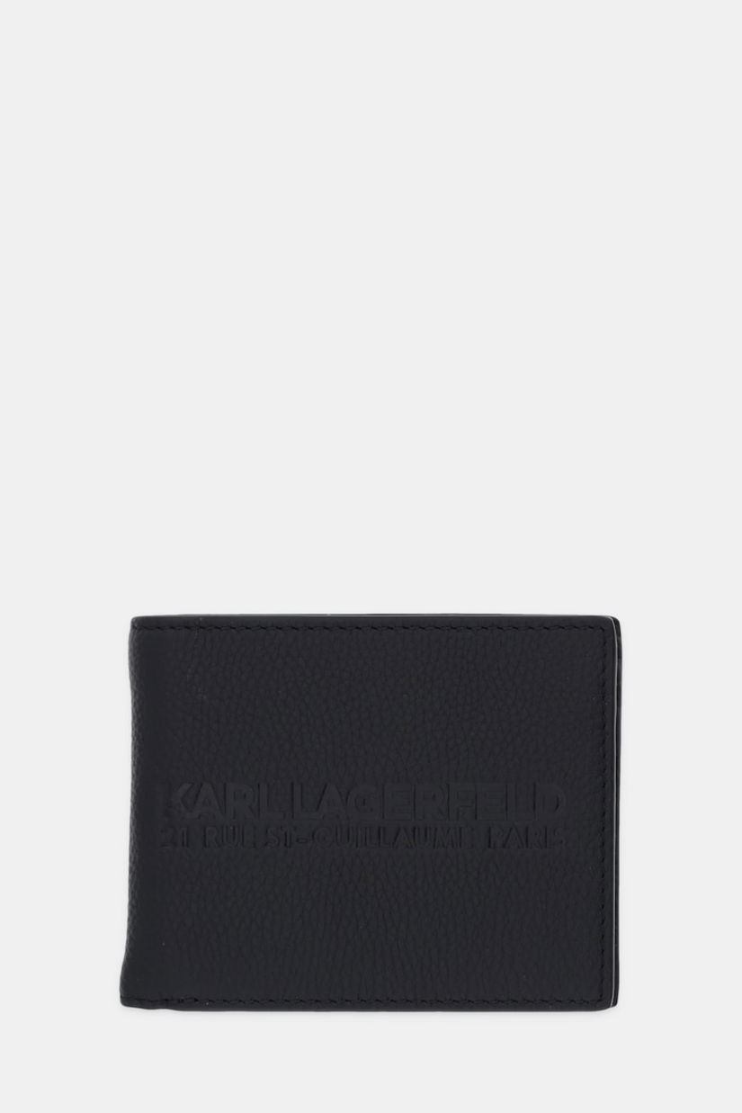 Karl Lagerfeld portofel de piele K/RSG culoarea negru, A3M32050